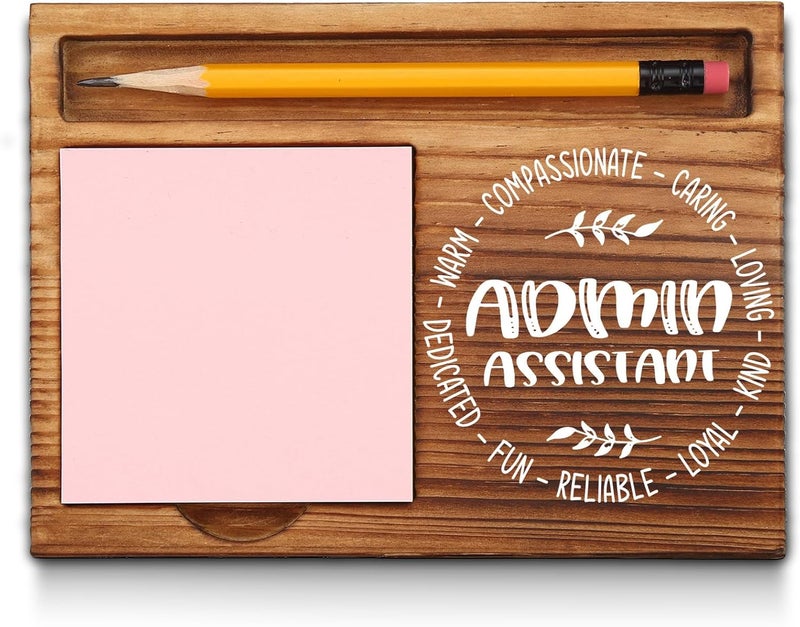 akeke Administrative Assistant Appreciation Gifts, Admin Assistant Gifts, Thank You Admin Assistant Gifts, Admin Assistant Office Decor, Admin Assistant Desk Self-Stick Note Pad Holders GAA2 - Image 1